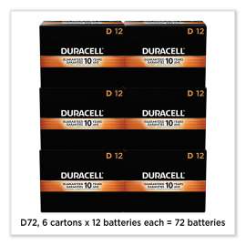 CopperTop Alkaline D Batteries, 72/Carton