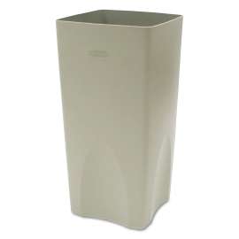 19-Gal. Rigid Waste Liner, 19 gal, Plastic, Beige