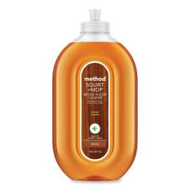 Squirt + Mop Wood Floor Cleaner, Almond Scent, 25 oz Squirt Bottle, 6/Carton