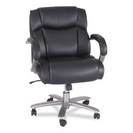 Safco Big & Tall Leather Mid-Back Task Chair