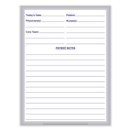Ghent Hospital Patient Whiteboard - Magnetic - 36"H x 24"W