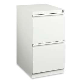 Hirsh Industries 20" Deep File/File Mobile Pedestal - White