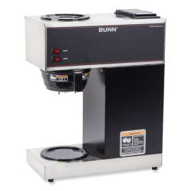 BUNN - VPR Stainless Steel/Black 12-Cup Commercial Coffee Brewer with 2 Warmers