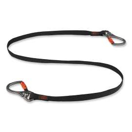 Squids 3139 Tool Lanyard Double-Locking Dual Carabiner with Swivel