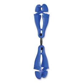 Ergodyne 3420-BULK Squids Swivel Glove Clip Holder, Dual Clips, 100-Pack, Blue