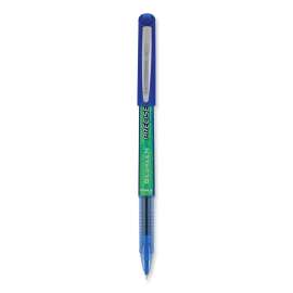Precise V5 BeGreen Roller Ball Pen, Stick, Extra-Fine 0.5 mm, Blue Ink, Blue Barrel, Dozen