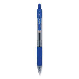G2 Premium Gel Pen, Retractable, Fine 0.7 mm, Blue Ink, Smoke Barrel, 2/Pack