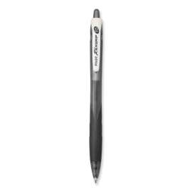 RexGrip BeGreen Ballpoint Pen, Retractable, Medium 1 mm, Black Ink, Black Barrel, Dozen