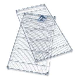 Industrial Extra Shelf Pack, 48w x 24d x 1.5h, Steel, Metallic Gray, 2/Pack
