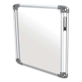 Nexus Double-Sided Portable Whiteboard Tablet, 27.88x27.88, White Surface, Satin Aluminum Frame, Ships in 7-10 Business Days
