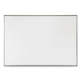 Proma Magnetic Porcelain Projection Whiteboard w/Satin Aluminum Frame, 72.5 x 48.5, White Surface,Ships in 7-10 Business Days