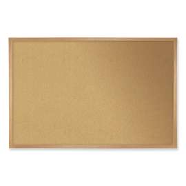 Ghent Natural Cork Bulletin Board With Oak Wood Frame, 144-1/2"W x 48-1/2"H