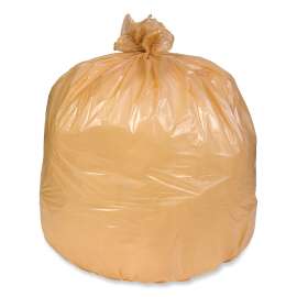 Can Liner, 16 gal, 0.35 mil, 32" x 24", Buff, 500/Carton