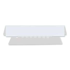Hanging File Folder Plastic Index Tabs, 1/3-Cut, Clear, 3.7" Wide, 50/Pack