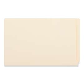 Deluxe Reinforced End Tab Folders, Straight Tabs, Legal Size, 0.75" Expansion, Manila, 100/Box