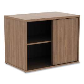 Alera Open Office Low Storage Cabinet Credenza, 29.5 x 19.13 x 22.78, Walnut