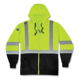 GloWear Zip-Up Hi-Vis Hooded Sweatshirt