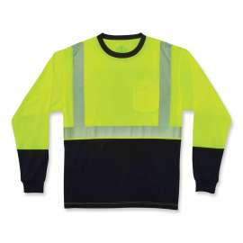 GloWear 8281BK Type R Class 2 Front Long Sleeve T-Shirt