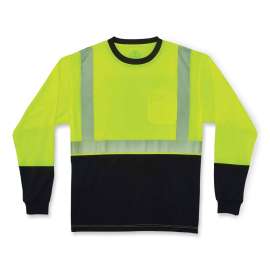 GloWear 8281BK Type R Class 2 Front Long Sleeve T-Shirt