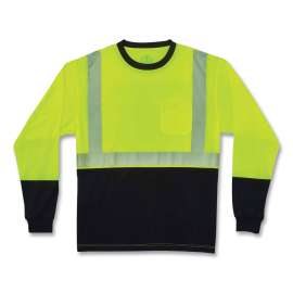 GloWear 8281BK Type R Class 2 Front Long Sleeve T-Shirt