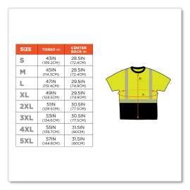 GloWear 8280BK Type R Class 2 Front Performance T-Shirt