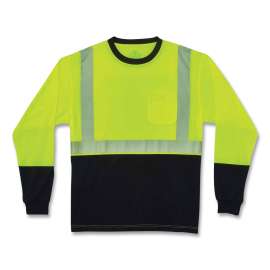 GloWear 8281BK Type R Class 2 Front Long Sleeve T-Shirt
