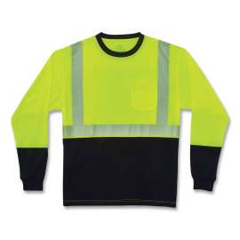 GloWear 8281BK Type R Class 2 Front Long Sleeve T-Shirt