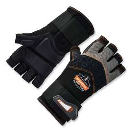 ProFlex 910 Half-Finger Impact Gloves + Wrist Support