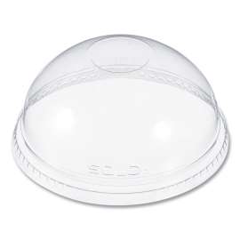 Plastic Dome Lid, Fits 5.5 oz to 26 oz Foam Cups, Clear, 1,000/Carton