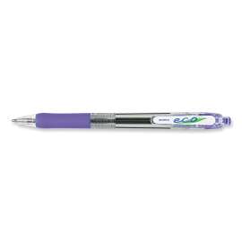 ECO Jimnie Clip Ballpoint Pen, Retractable, Medium 1 mm, Blue Ink, Translucent Blue Barrel, 12/Pack