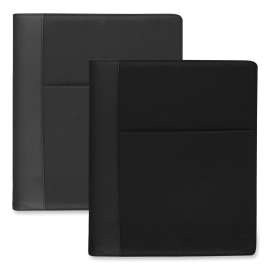 Cambridge City Zipper Binder, 3 Rings, 1" Capacity, 11 x 8.5, Black