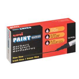 Permanent Marker, Fine Bullet Tip, Black