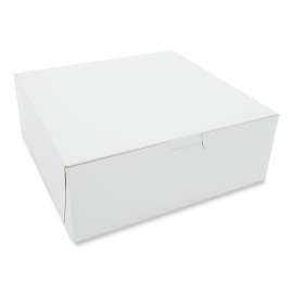 White One-Piece Non-Window Bakery Boxes, 8 x 5 x 3, White, Paper, 250/Carton