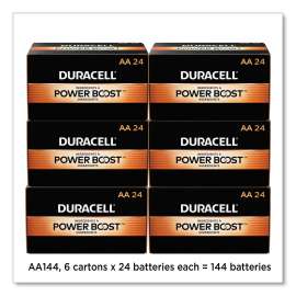 Power Boost CopperTop Alkaline AA Batteries, 144/Carton