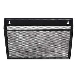 Metal Mesh Wall File, Letter Size, 14.13" x 3.38" x 13", Black