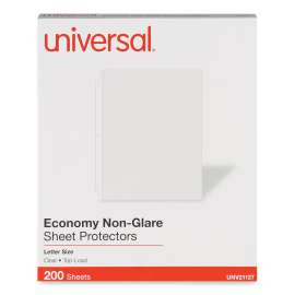 Top-Load Poly Sheet Protectors, Nonglare, Economy, Letter, 200/Box