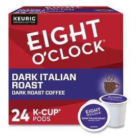 Eight O'Clock Dark Italian Espresso Coffee K-Cups (24/Box)