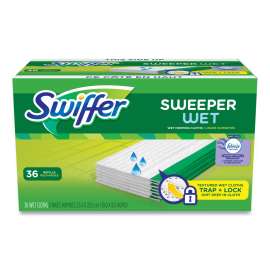 Wet Refill Cloths, 10 x 8, Lavender Vanilla and Comfort, White, 36/Carton