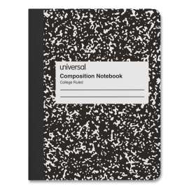 Composition Book, Medium/College Rule, Black Marble Cover, 9.75 x 7.5, 100 Sheets