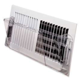 Deflect-O 5-1/2 in. H X 10-16 in. W 1-Way Silver Plastic Air Deflector