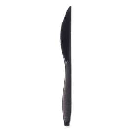 Reliance Mediumweight Cutlery, Knife, Black, 1,000/carton