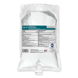 Clario E3 Alcohol Free Foaming Hand Sanitizer, 1,000 mL Bag, Fragrance-Free, 6/Carton