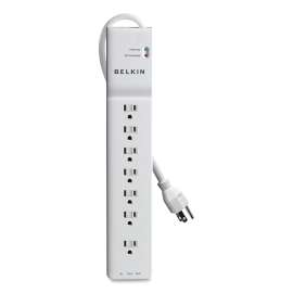 Home/Office Surge Protector, 7 Outlets, 6 ft Cord, 2320 Joules, White
