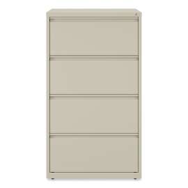 Lateral File, 4 Legal/Letter-Size File Drawers, Putty, 30" x 18.63" x 52.5"