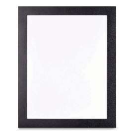 Self Adhesive Sign Holders, 10.5 x 13, Clear with Black Border, 2/Pack