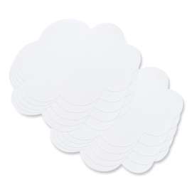 Self-Stick Dry Erase Clouds, White, 7" x 10", 10 Count