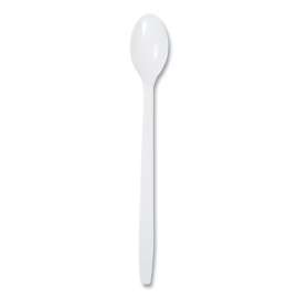 Polypropylene Cutlery, Soda Spoon, 7.87", White, 1,000/Carton