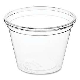 PLA Clear Cold Cups, 1 oz, Clear, 3,000/Carton