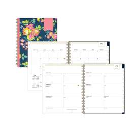 Day Designer Peyton Create-Your-Own Cover Weekly/Monthly Planner, Floral, 11 x 8.5, Navy, 12-Month (July-June): 2022-2023