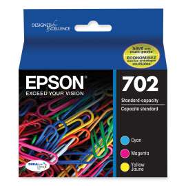 T702520S (702) DURABrite Ultra Ink, Cyan/Magenta/Yellow, 3/Pack